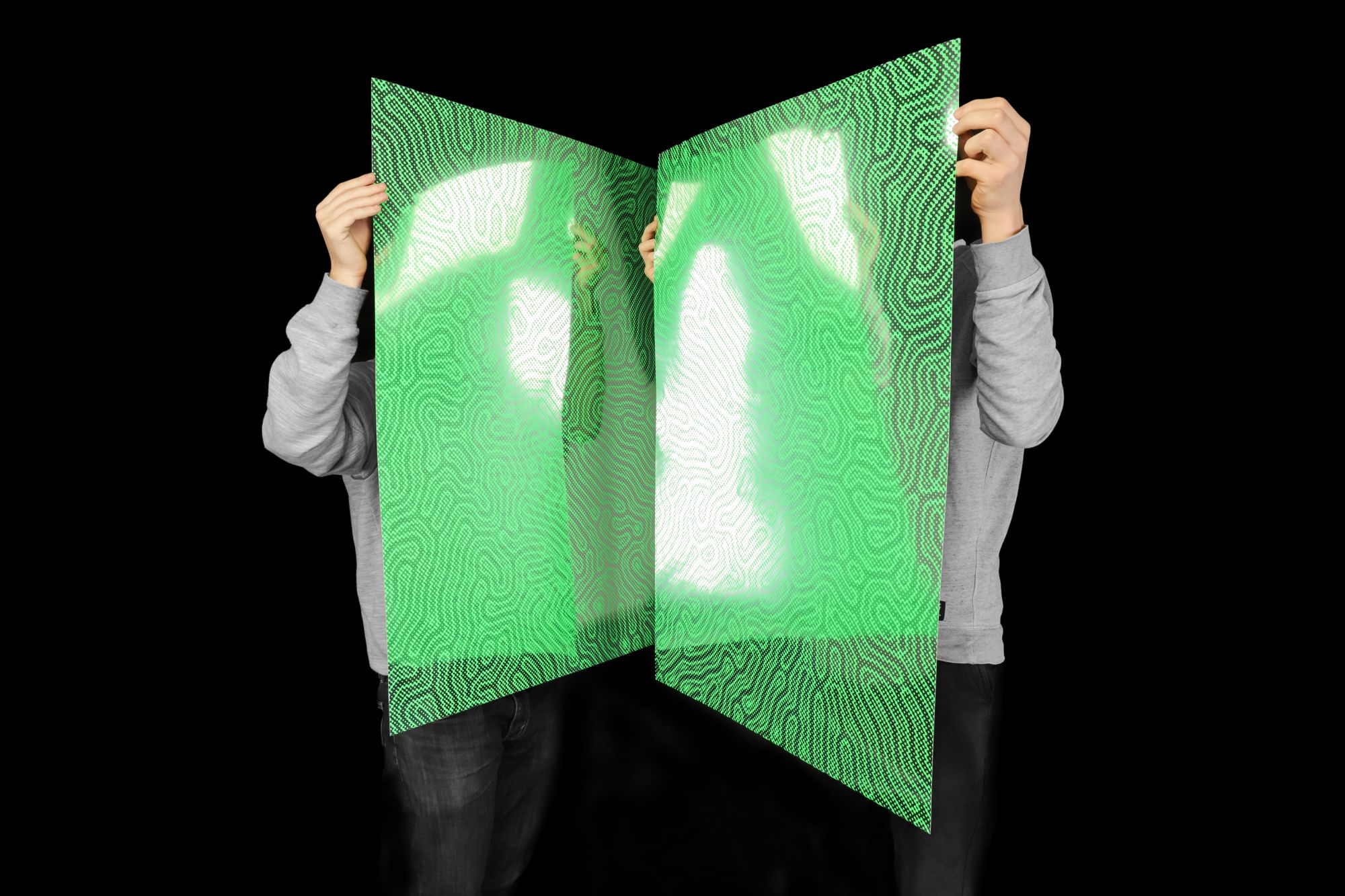 Hauke Irrgang / Dominic Gollanek (Siebdruck auf Chromolux-Karton) 